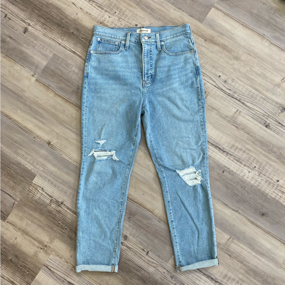 Madewell Perfect Vintage jean Bradwell wash sz 29 distressed high rise mom nwot